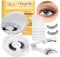 QUEWEL Magnetic-Eyelashes with Applicator, 1 Pair Reusable Magnetic Eyelashes Easy to Wear and Remove, Natural Look Eyelashes Magnetic No Glue Needed and Instructions(UK-Magnetic-kit-style B-2NEW)