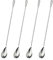 Vxcbad 4 Stück Lange Löffel Barlöffel Cocktail Löffel Eiskaffee Löffel 304 Edelstahl Spiralmuster Für Bar Cafe Küchen 30cm
