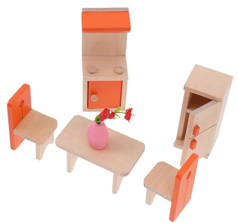ifundom Mini-küchenausstattung für Mädchen Jungen und Mädchen Küche Rollenspiel-kochset Kleinkind Simuliertes Kochspielzeug Kognitive Entwicklungsförderung Pädagogisches Spielzeug Holzspielzeug