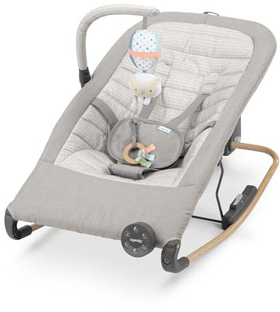 Ingenuity, Asiento Automático Keep InMotion para Mecer al Bebé, Incluye Mando a Distancia, Materiales de Primera Calidad, para Edades de 0 a 6 Meses, Cielos con Alma