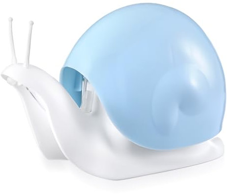 Ptwola Cute Snail Soap Dispenser, Blue, Hand Soap Pump, Shampoo Bottle, Refillable, Encourage Kid Hand Washing, Toilet, Restaurant, Kitchen, Birthday, Child Gift, Office