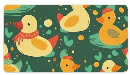 Mouse Pad Large Extended Gaming Mouse Pads Winter Yellow Duck Keyboard Pad with Non-Slip Rubber Base Big Desk Protector Mat Big Mousepad for Computer Home Office 40X75cm