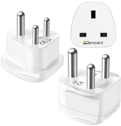 LENCENT Type D and M Travel Adaptor for Sri Lanka Namibia South Africa Botswana India multi Power Plug Adapter