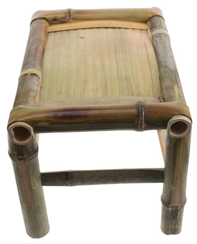TOGEVAL Tabouret en Bois Naturel Fait Main Style Vintage siège Compact Multifonction pour Maison Balcon Jardin