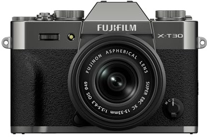 FUJIFILM X-T30 III Kameragehäuse ohne Spiegel, mit Objektivset XC13-33 mm, Farbe Carbon Silber
