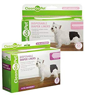 Clean Go Pet ZW6115 22 Disposible Diaper Liner 22Pk Lite