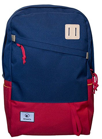 Atlantis Avana Zaino per Notebook, Blu/Rosso