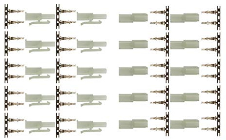 marfitec © 10 Paar (20 Stück) T135 Steckverbinder kompatibel mit Tamiya (Stecker/Buchse) zum crimpen