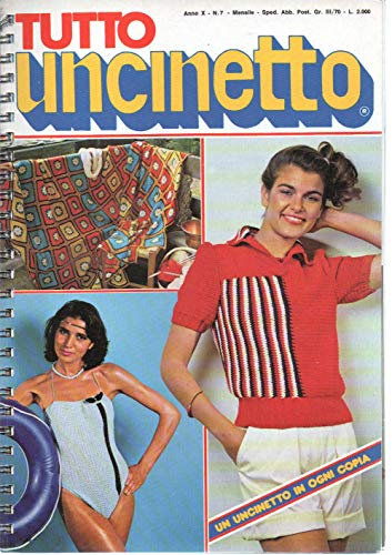 Tutto uncinetto 7 del Luglio 1982 presine, copriletti, pizzi,