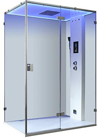 AWT Dampfdusche LD111F15 weiß glänzend/150x90/rechts