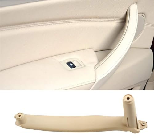 TTCR-II Door Pull Handle Compatible with BMW X5 E70 2008-2013,Compatible with BMW X6 E71/E72 2008-2014,Left Front/Left Rear Interior Passenger Door Handle Trim(Leather Cover NOT Included)