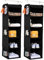 BrilliantJo Hanging Storage with 5 Shelves Set of 2 Wardrobe Closet Organiser, Storage Shelves Unit with 6 Pockets for Clothes - Black 108H x 30W x 30L