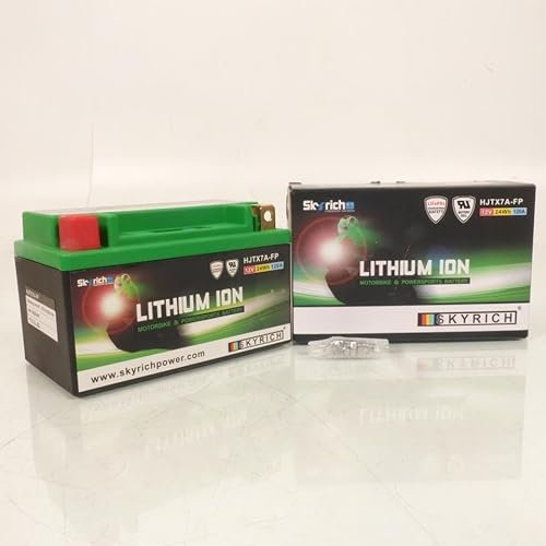 Batterie Lithium Skyrich compatible avec Moto Honda 125 Xlr Rw 1998 à 2002 YTX7A-BS HJTX7A-FP / 12V 2.4Ah