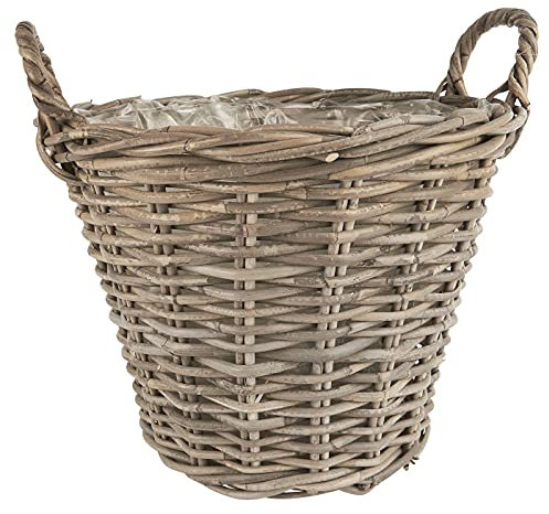 IB Laursen - Korb, Rattankorb - Rattan/Kunststoff - Farbe: Natur - 38 x 36 x 40 cm
