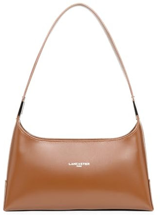 LANCASTER | Suave Ace - Sac à Main Refente de Cuir de Vachette Lisse Camel