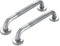 HONPHIER 2 STÜCKE Haltegriffe Dusche Haltegriff Edelstahl Rutschfest für Bad Badewanne Dusche, Wannengriff für Senioren und Kinder (12/30CM)