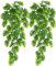 RECUTMS Artificial Hanging Plants Fake Monstera Leaves Ivy Vine Faux Greenery Tropical Palm 2 Packs UV Resistant Jungle for Garden Patio Indoor Outdoor Home Hawaiian Party Outdoor Decoration