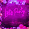 DAKABUKA Lets Party Neon Sign Pink LED Neon Let's Party Light Signs for Wall Decor Bachelorette Party Wedding Engagement Birthday Party With Dimmabel Switch (16 * 7.6inches) 5V USB