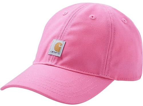 Carhartt Mädchen Signature Canvas Baseball Cap Hat Baseballkappe, Rosa Limonade, 0-18 Monate