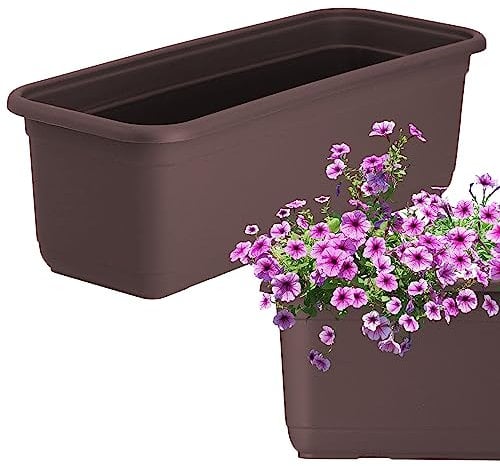 KADAX Fioriera da balcone, 40 cm, in plastica di alta qualità, per interni ed esterni, per balcone, terrazzo, davanzale della finestra