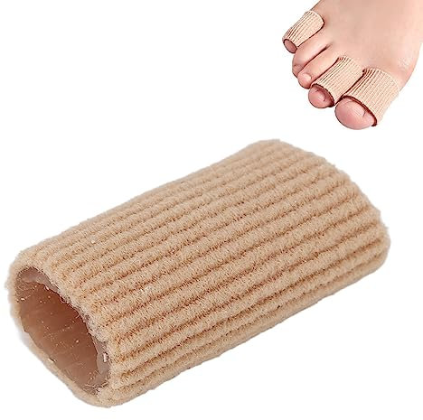 Tube D'orteil avec Protection des Orteils, Manchons en Silicone Souple, élimine les Douleurs pour les Callosités, les Ampoules, les Orteils en Marteau, les Orteils Qui Se (M)