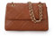 Gladdon Handy Umhängetasche Damen Gesteppte Handtasche Crossbody Taschen Vegan Leder Schultertasche mit Kartenschlitz Verstellbar Abnehmbar Schultergurt,Braun