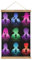 MOJDI Black Bull Black Clover Scroll Poster Stoff Bild Kunst Holz DIY Rahmen Hängende Druck Aufhänger Für Raumdekor Öl Leinwand Kit Geschenk