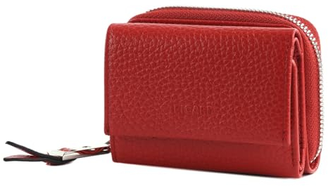 Picard Pure 1 Geldbörse aus Leder hergestellt, in der Farbe: Lipstick: Rot, Maße: 10 x 8 x 3,5 cm, 963987I1T4