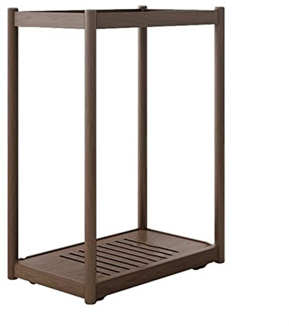 Support unité Centrale Support de tour PC à 2 niveaux, support de processeur mobile avec roulettes invisibles, support de sol for boîtier PC roulant en bois, adapté à la plupart des boîtiers PC Suppor