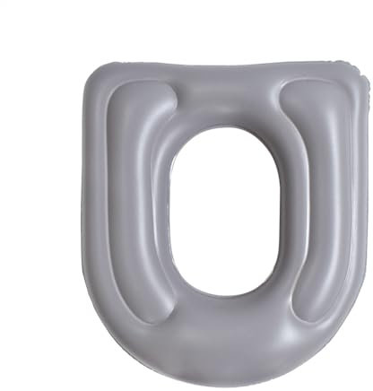 Aufblasbares Toilettensitzkissen, Verstellbarer Toilettensitz, Rund Hämorrhoiden Sitzkissen, Erhöhtes Donut-Kissen, Toilettenstützkissen für Erwachsene, Senioren, ältere Menschen, Behinderte
