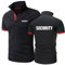 Poloshirts Für Herren T-Shirts Für Security Rugby T-Shirt Mit Kragen Oberteil Kleidung Knöpfe Kurzärmliges T-Shirt Nähte Activewear Grafik Bequeme -Black+Red||L