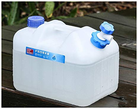 Tanque de Agua Cubo de plástico Contenedor de Agua con Grifo Dispensador de Escritorio Nevera Tanque de Bebidas Bebida líquida Almacenamiento de Agua del Grifo Recargable para Oficina Campin