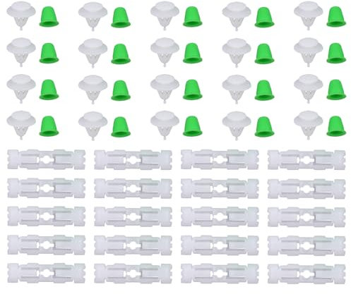 Zierleistenklammer mit Tülle Dachleiste Klammer Autotür Zierleisten Befestigung Clips Stoßleisten Befestigungsclips Seitenleiste Halterung für Jetta MK2 Golf 2 für Jetta 2 Golf II 1983-1992