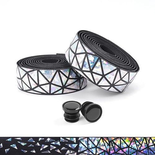 YYunying Road Bike Handlebar Tape Fahrrad Lenkerband für MTB Rennrad Langlebiges Griffband aus PU + EVA 2 Rollen Rutschfest Stoßdämpfend,Weiß