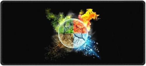 Gaming Tapis de Souris Mouse Pad Large Saisons Noires Mouse Mat Pad de Bureau Surface Lisse et Haute précision et Vitesse pour Gamer Ordinateur PC 600x300x2mm