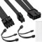 DAOKAI 8-Pin to 8+4-Pin Power Adapter Cable,8 Pin Female to CPU ATX 8 Pin and 4 Pin Male Power Supply Extension Cable 7.87in(20cm) for Motherboard - 2pcs