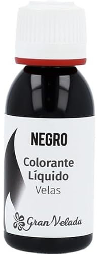 Gran Velada - Colorante Líquido para Velas Negro 250 ml | Ideal para Velas Artesanales | Pigmento de Calidad | Fácil de Usar
