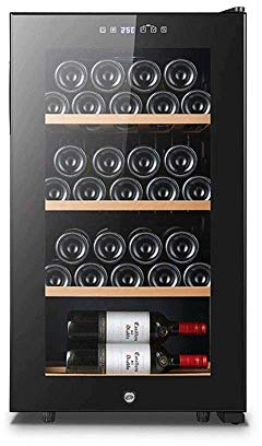 MOLVUS Weinkühlschrank | Großer freistehender Weinkeller | 84-Liter-Weinkühlschrank mit digitaler Temperaturregelung für Rot-, Weiß-, Champagner- oder Sekt, leiser Betrieb