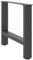 vidaXL Couchtischbeine Anthrazit 2 Stk. 42×50 cm Stahl, Tischbein, Tischbein Metall, Esstischbein, Möbelbein, Schreibtischbein, Esstischbein Metall
