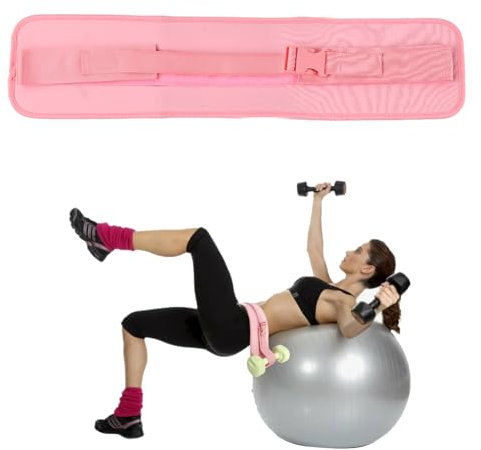 Hip Thrust Gürtel, Verstellbarer Hip Thrust Gewichthebergürtel, Gewichtslastgürtel für das Anbringen von Hanteln, Multifunktionales Booty Belt für Gym, Hüftübungen, Glute Bridge (Rosa)