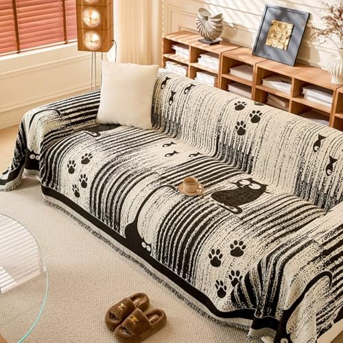 RCYONGQ Sofa überzug 1 2 3 4 Sitzer Anti-rutsch Sofahusse Sofaüberwürfe, Überwurfdecken für Sofa, Sofaschoner für 1 2 3 4 Sitzer Sofa Eckcouch U Form L Form 180X300CM