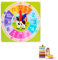 Dyiouxin Lernuhr,Holzuhr Kinder,Lernspiel Uhr,15cm Lernuhr Grundschule,Lautlos Bunte Lernuhr mit Stunden-und Minutenzeiger Lernspielzeug,Lernressourcen für Kinder in der frühen Bildung,12/24 Stunden