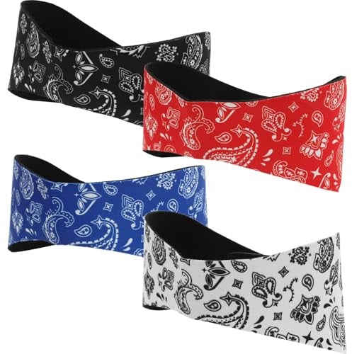 GARVALON Sommer Sport Stirnband zum Schwimmen aus Neopren mit Verstellbarem Verschluss und Wasserdichtem Ohrband für Damen und Herren zum Baden und Kajakfahren