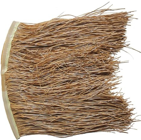 Toiture en chaume for Jardin, terrasse, Parasol, clôture, décoration de fête, Rouleaux de Toit, Bar Tiki, cabane Palapa(5 PCS)