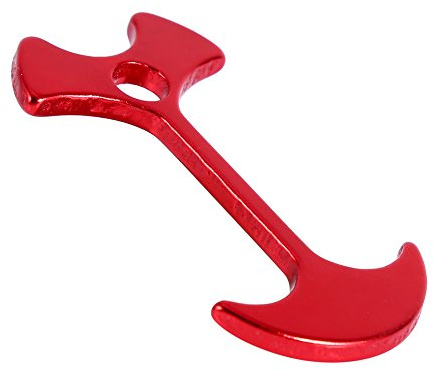 RASTKY Aluminium-Zeltheringe für Deck, Camping/Pack, Zeltketten, Camping, Windseil, Deck-Bodennagel, Robuste Zeltheringe (Rot)
