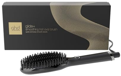 ghd glide+ Hot Brush: Elektrische Haarglätter Bürste, Sleek & Anti Frizz | Hot Brush mit neuer ghd-Technologie, schnell & einfach smoothe Looks, in nur einem Stylingzug, ohne extreme Hitzeschäden