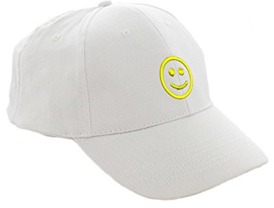 Morefaz Unisex Jungen Mädchen Mütze Baseball Cap Emotion Smile Lächeln Hut Kinder Kappe MFAZ Ltd (Smile White Yellow)