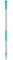 TTS Cleaning 00001044 C Mango aluminio telescópico, verde