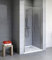 Schulte porte de douche battante 80 x 192 cm en niche, aspect chromé, 2 battants, verre de sécurité 5 mm transparent, plage de réglage 77.0-80.6, largeur d'accès 66.4 cm