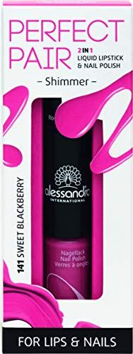 alessandro Perfect Pair 2in1 Lippenstift & Nagellack Sweet Blackberry, 10 g
